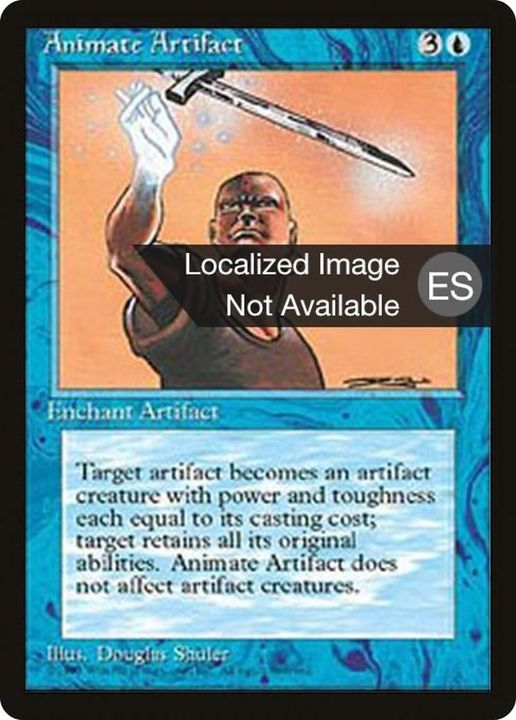 Animate Artifact in the group Magic the Gathering / Types / Colors / Blue at Proxyprinters.com (16581)