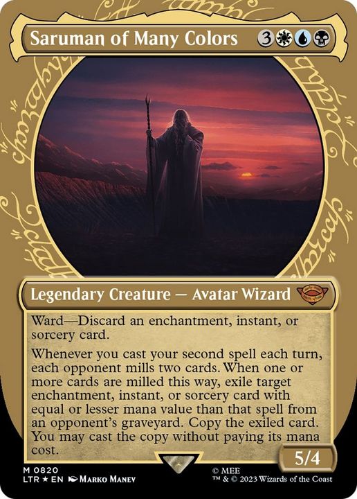 Saruman of Many Colors in the group Magic the Gathering / Types / Colors / Multicolors / B, U, W at Proxyprinters.com (16642)