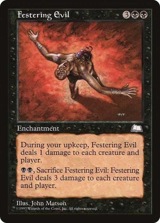 Festering Evil in the group Magic the Gathering / Types / Enchantment / Enchantment at Proxyprinters.com (16644)