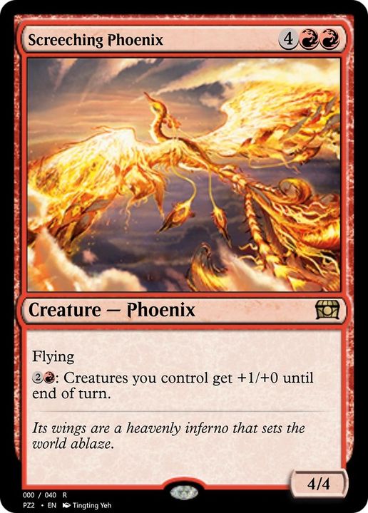 Screeching Phoenix in the group Magic the Gathering / Types / Colors / Red at Proxyprinters.com (16670)