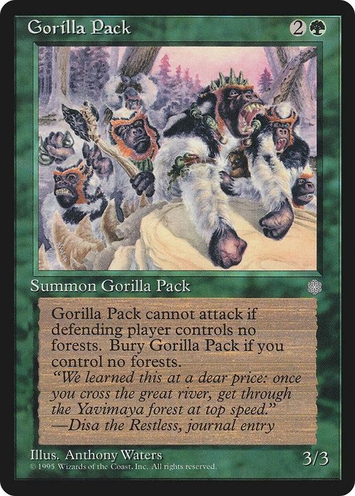 Gorilla Pack in the group Magic the Gathering / Types / Colors / Green at Proxyprinters.com (1668)