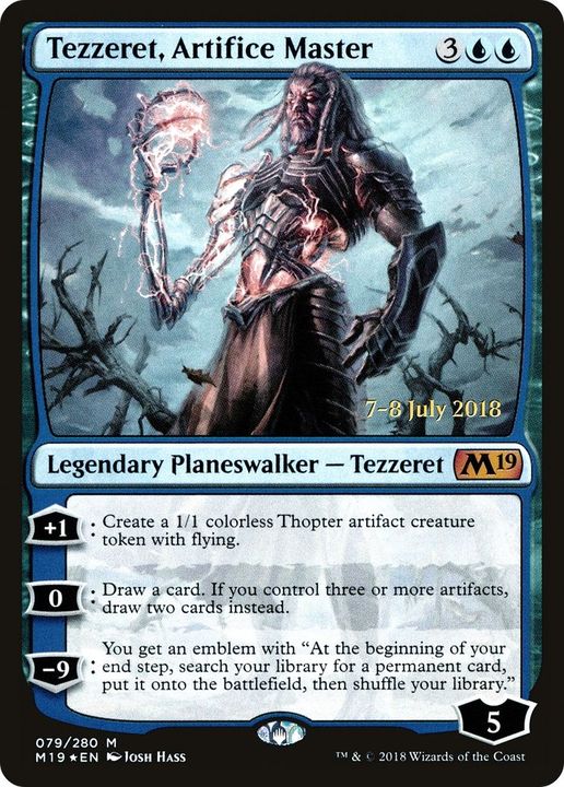 Tezzeret, Artifice Master in the group Magic the Gathering / Types / Colors / Blue at Proxyprinters.com (16680)