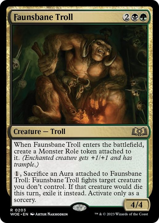 Faunsbane Troll in the group Magic the Gathering / Types / Colors / Multicolors / B, G at Proxyprinters.com (16695)