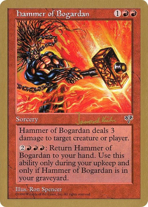 Hammer of Bogardan in the group Magic the Gathering / Sets / World Championship Decks 1997 at Proxyprinters.com (16709)