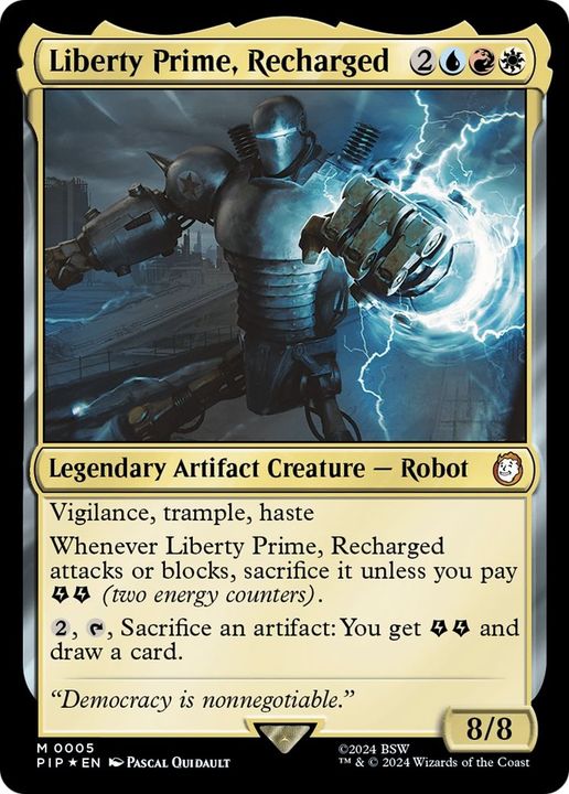 Liberty Prime, Recharged in the group Magic the Gathering / Types / Artifacts / Legendary Artifact at Proxyprinters.com (16730)