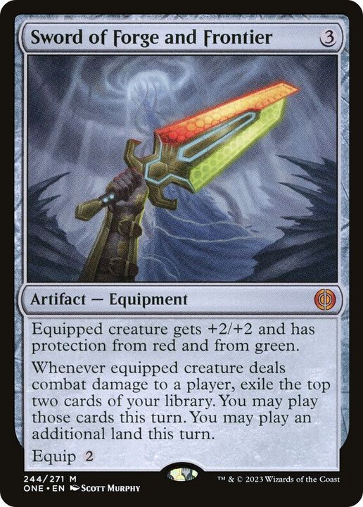 Sword of Forge and Frontier in the group Magic the Gathering / Sets / Phyrexia: All Will Be One at Proxyprinters.com (16742)