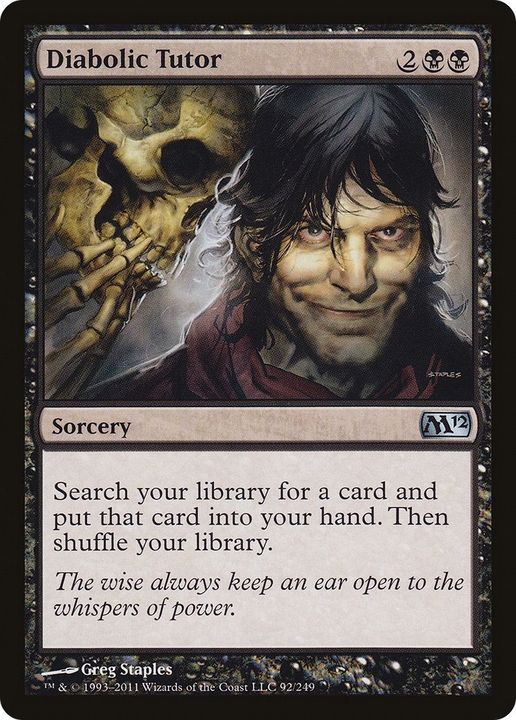 Diabolic Tutor in the group Magic the Gathering / Types / Colors / Black at Proxyprinters.com (16757)