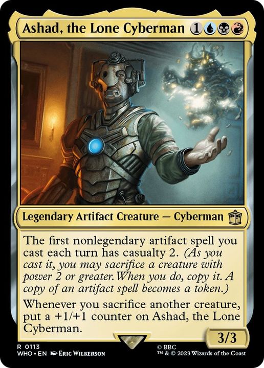 Ashad, the Lone Cyberman in the group Magic the Gathering / Sets / Doctor Who at Proxyprinters.com (16773)