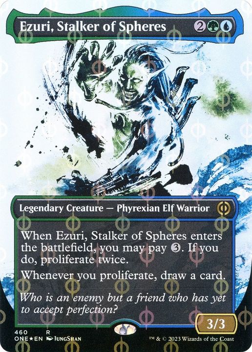 Ezuri, Stalker of Spheres in the group Magic the Gathering / Types / Colors / Multicolors / G, U at Proxyprinters.com (16778)