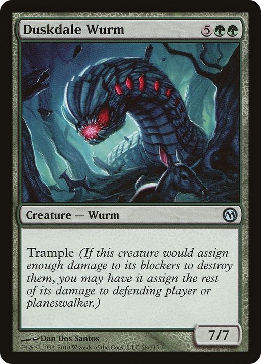 Duskdale Wurm in the group Magic the Gathering / Types / Colors / Green at Proxyprinters.com (16854)