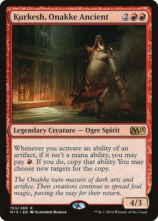 Kurkesh, Onakke Ancient in the group Magic the Gathering / Sets / Magic 2015 Tokens at Proxyprinters.com (16925)