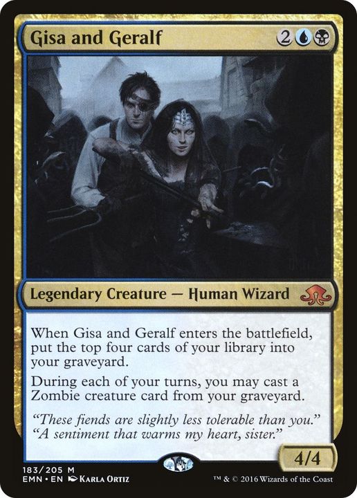 Gisa and Geralf in the group Magic the Gathering / Types / Colors / Multicolors / B, U at Proxyprinters.com (16929)