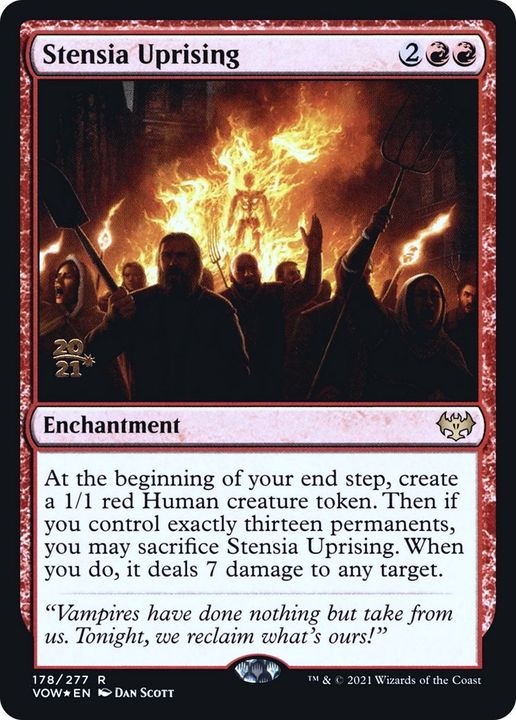 Stensia Uprising in the group Magic the Gathering / Sets / Innistrad: Crimson Vow Promos at Proxyprinters.com (1695)