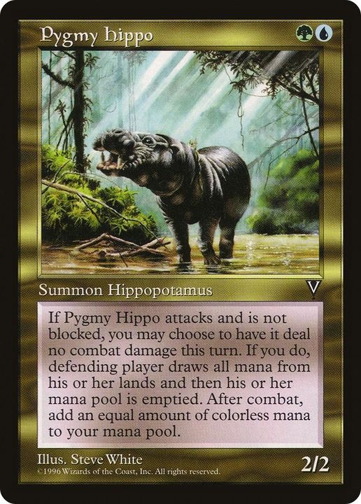 Pygmy Hippo in the group Magic the Gathering / Types / Colors / Multicolors / G, U at Proxyprinters.com (16956)