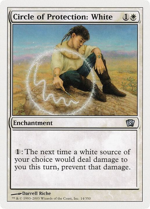 Circle of Protection: White in the group Magic the Gathering / Types / Enchantment / Enchantment at Proxyprinters.com (17007)