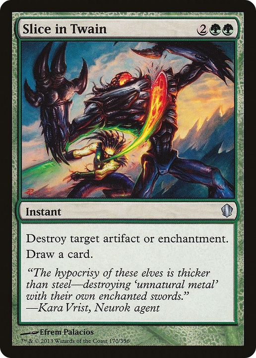 Slice in Twain in the group Magic the Gathering / Types / Colors / Green at Proxyprinters.com (17020)