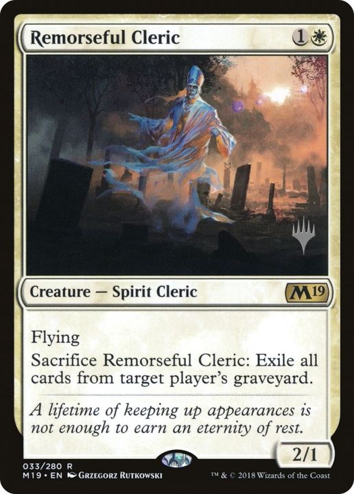 Remorseful Cleric in the group Magic the Gathering / Types / Colors / White at Proxyprinters.com (17064)