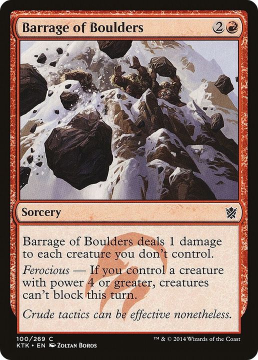 Barrage of Boulders in the group Magic the Gathering / Types / Colors / Red at Proxyprinters.com (17117)