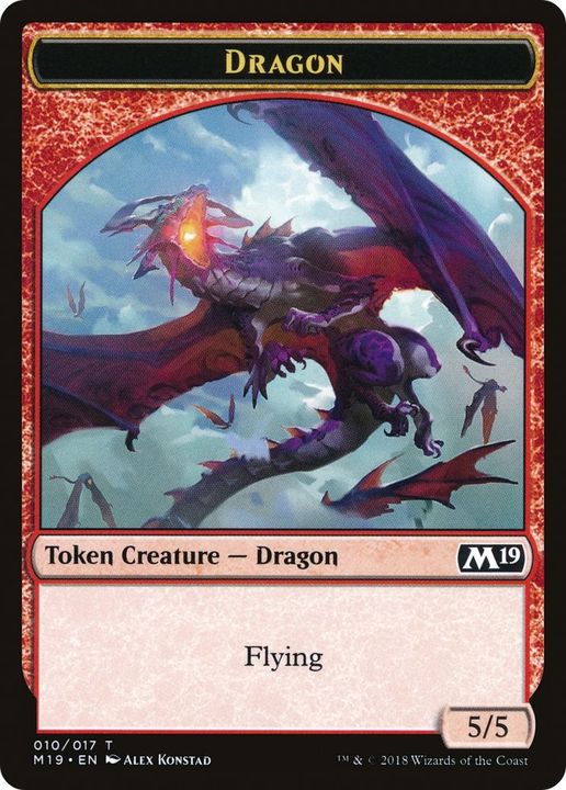 Dragon in the group Magic the Gathering / Sets / Core Set 2019 Tokens at Proxyprinters.com (17144)