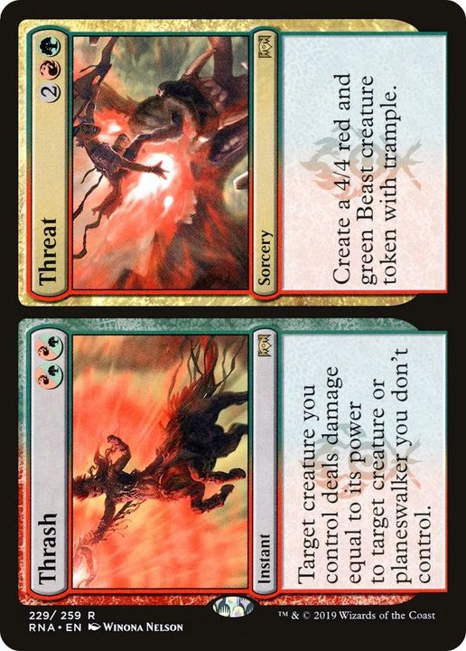 Thrash // Threat in the group Magic the Gathering / Types / Colors / Multicolors / G, R at Proxyprinters.com (17195)