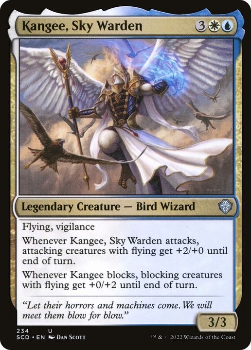 Kangee, Sky Warden in the group Magic the Gathering / Types / Colors / Multicolors / U, W at Proxyprinters.com (17243)