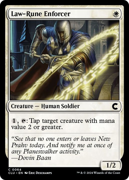 Law-Rune Enforcer in the group Magic the Gathering / Types / Creatures / Human at Proxyprinters.com (17244)