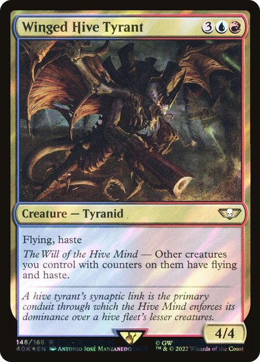 Winged Hive Tyrant in the group Magic the Gathering / Types / Colors / Multicolors / R, U at Proxyprinters.com (17266)