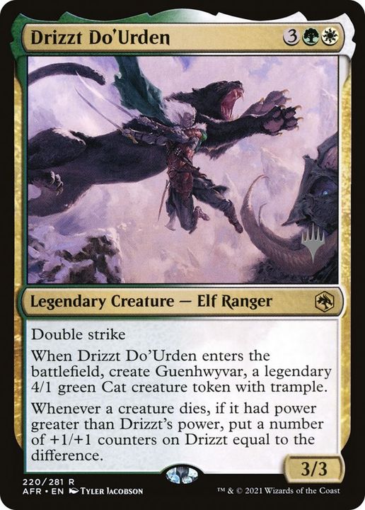 Drizzt Do'Urden in the group Magic the Gathering / Types / Colors / Multicolors / G, W at Proxyprinters.com (1727)