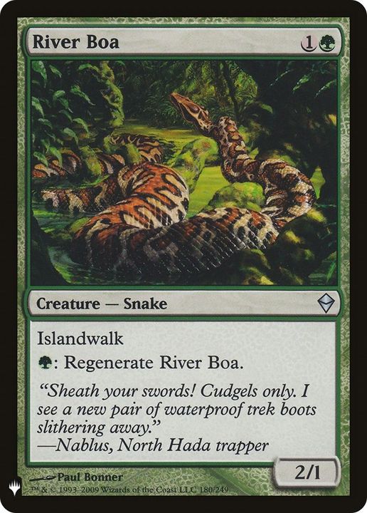 River Boa in the group Magic the Gathering / Types / Colors / Green at Proxyprinters.com (17273)