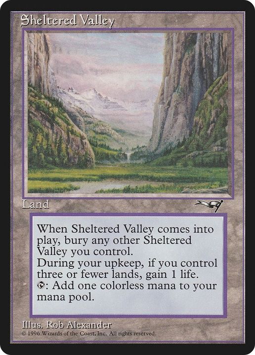 Sheltered Valley in the group Magic the Gathering / Sets / Alliances at Proxyprinters.com (1729)