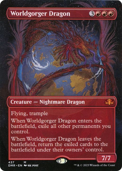 Worldgorger Dragon in the group Magic the Gathering / Types / Colors / Red at Proxyprinters.com (17297)