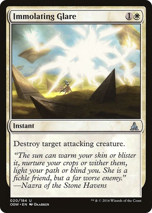 Immolating Glare in the group Magic the Gathering / Types / Colors / White at Proxyprinters.com (17315)