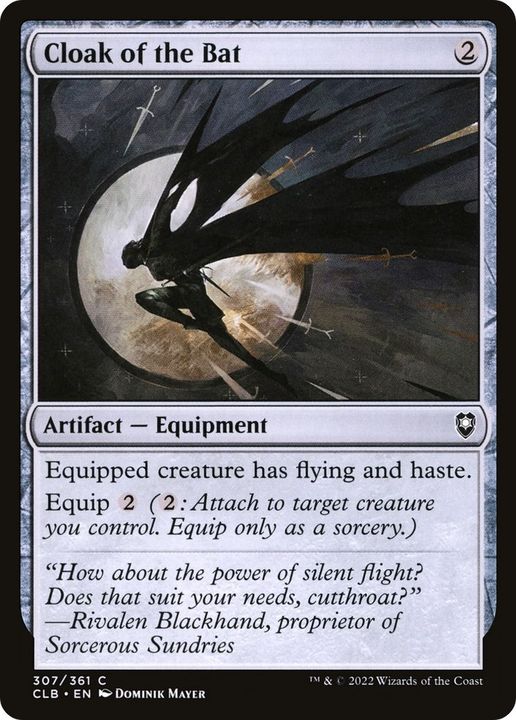 Cloak of the Bat in the group Magic the Gathering / Sets / Commander Legends: Battle for Baldur's Gate at Proxyprinters.com (17330)