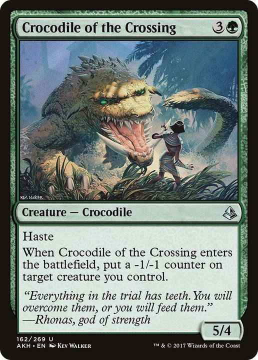 Crocodile of the Crossing in the group Magic the Gathering / Types / Colors / Green at Proxyprinters.com (17361)