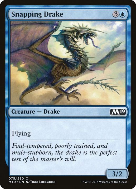 Snapping Drake in the group Magic the Gathering / Sets / Core Set 2019 at Proxyprinters.com (17370)