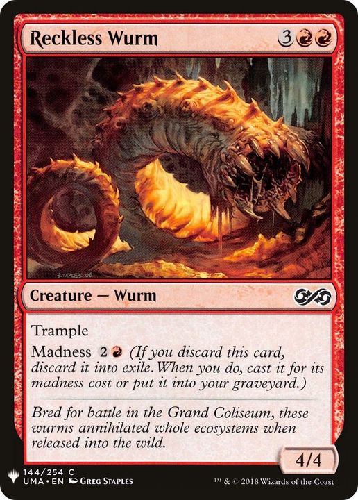 Reckless Wurm in the group Magic the Gathering / Sets / The List at Proxyprinters.com (17385)