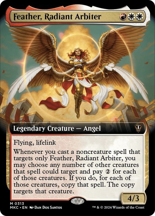 Feather, Radiant Arbiter in the group Magic the Gathering / Types / Colors / Multicolors / R, W at Proxyprinters.com (17399)