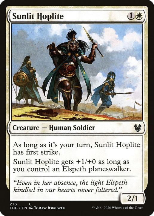 Sunlit Hoplite in the group Magic the Gathering / Sets / Theros Beyond Death at Proxyprinters.com (17407)