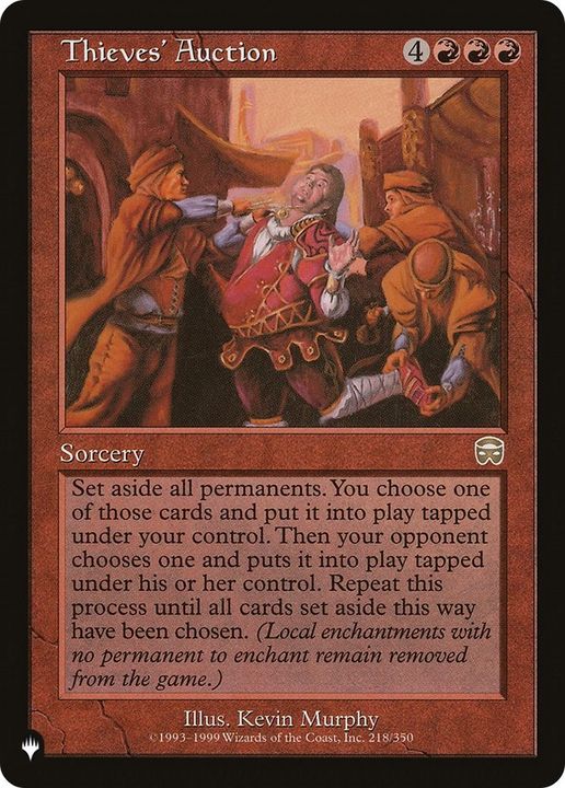 Thieves' Auction in the group Magic the Gathering / Types / Colors / Red at Proxyprinters.com (17412)