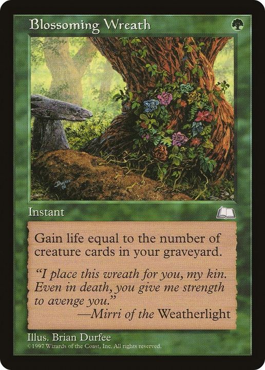 Blossoming Wreath in the group Magic the Gathering / Types / Colors / Green at Proxyprinters.com (17420)