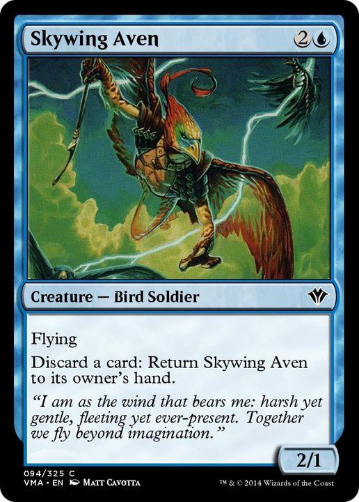 Skywing Aven in the group Magic the Gathering / Types / Colors / Blue at Proxyprinters.com (17430)