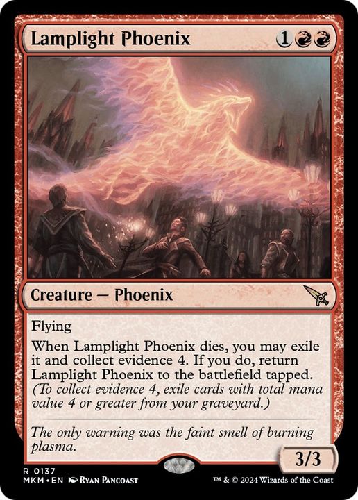 Lamplight Phoenix in the group Magic the Gathering / Sets / Murders at Karlov Manor at Proxyprinters.com (17450)