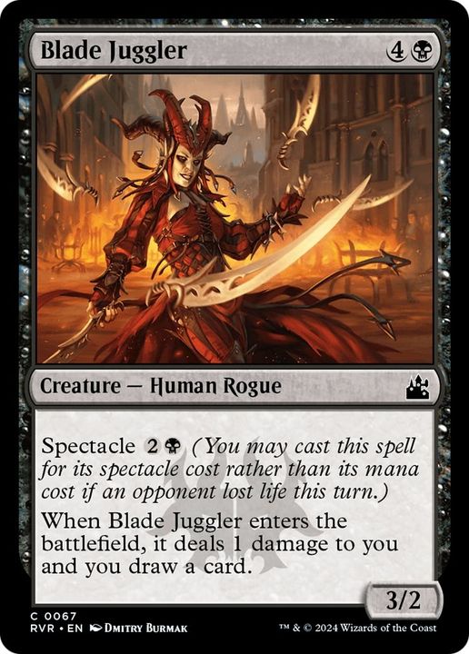 Blade Juggler in the group Magic the Gathering / Types / Creatures / Human at Proxyprinters.com (17459)