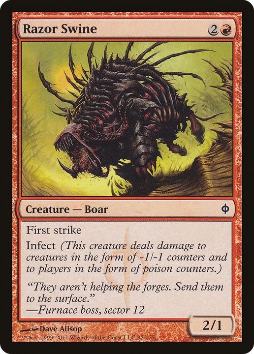 Razor Swine in the group Magic the Gathering / Types / Colors / Red at Proxyprinters.com (17464)