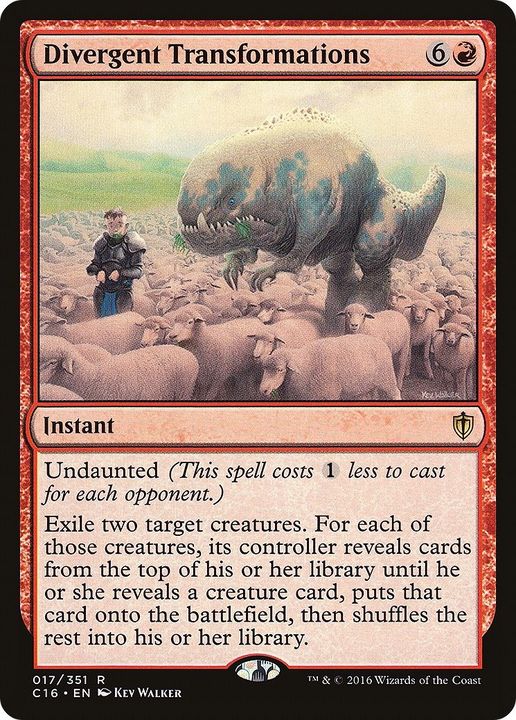 Divergent Transformations in the group Magic the Gathering / Types / Colors / Red at Proxyprinters.com (17466)