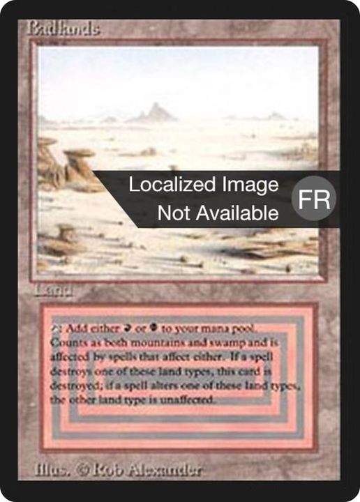 Badlands in the group Magic the Gathering / Types / Land / Mountain at Proxyprinters.com (17476)