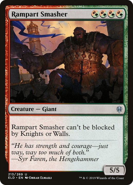 Rampart Smasher in the group Magic the Gathering / Types / Colors / Multicolors / G, R at Proxyprinters.com (17482)