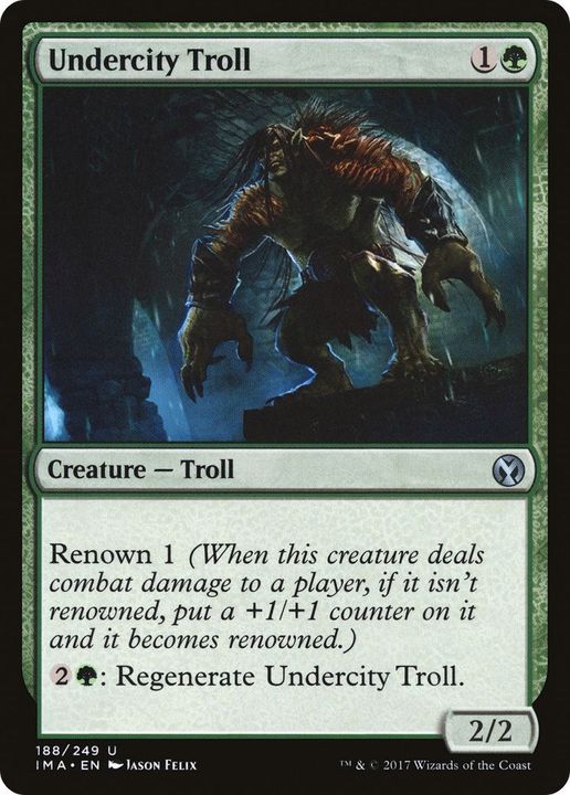 Undercity Troll in the group Magic the Gathering / Sets / Iconic Masters Tokens at Proxyprinters.com (17533)