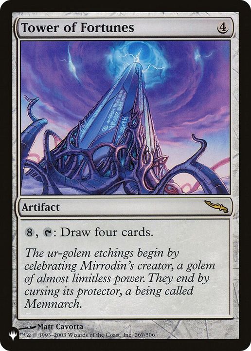 Tower of Fortunes in the group Magic the Gathering / Types / Artifacts / Artifact at Proxyprinters.com (1758)