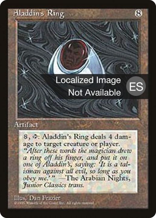 Aladdin's Ring in the group Magic the Gathering / Sets / Fourth Edition Foreign Black Border at Proxyprinters.com (1759)